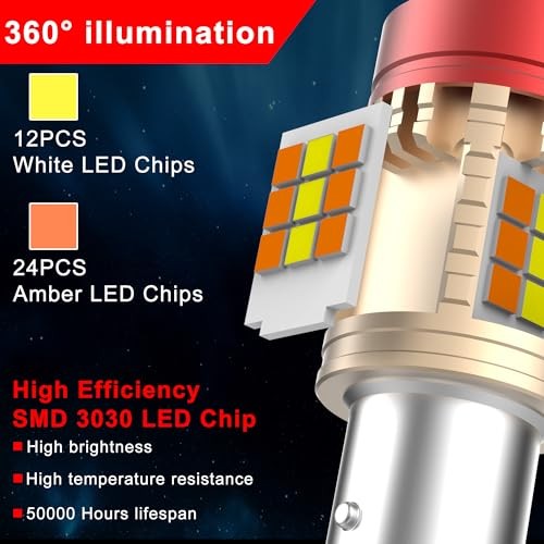 3157 3057 3357 3457 3757 4057 4157 Switchback LED Bulbs Resistor Anti 3157NA - Picture 6 of 8