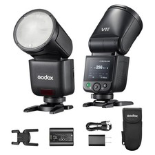 US Godox V1 mid C 55Ws TTL 1/8000S Touchscreen Round Head mini Flash for Canon