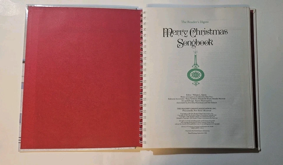 The Reader’s Digest Merry Christmas Songbook & Lyric Booklet. CLEAN! - Image 2 of 4