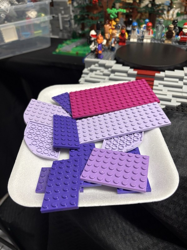 Lego Lavender, Pink And Purple Base Plates