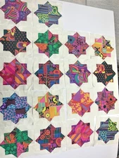 Unfinished Quilt Kaffe Fassett Fabrics Blocks Plus More+++