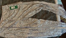 TIPSY ELVES SILVER SEQUIN HIGH WAIST LEGGINGS - Womens Plus Size 1X -LINED - NEW