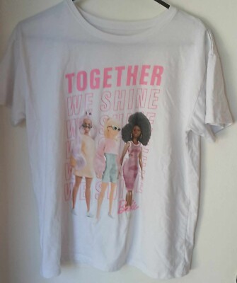 Mattel Barbie girls size XXL (18) Together we Shine T shirt short sleeves