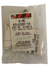 THE ANTENNA SPECIALISTS 3/8" SNAP-IN MOUNT K-45 19-484-2 FREE SAME DAY SHIPPING