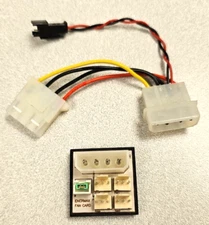 Enermax Fan Card 1 Power Input 4 Fan Output Computer Case Fan Module