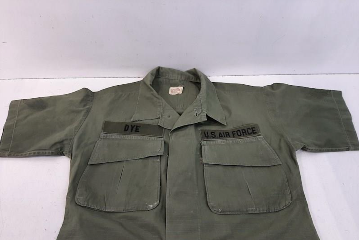 Vietnam 60s 1968 USAF Air Force Short Sleeve Poplin Jungle