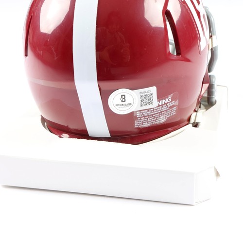 Nick Saban signierter Mini Football Helm 18 - Alabama Football - Beckett Echtheitszertifikat - Bild 2 von 2