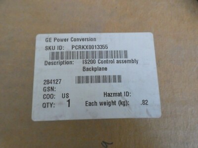 GE Power Conversion Control assembly Backplane IS200