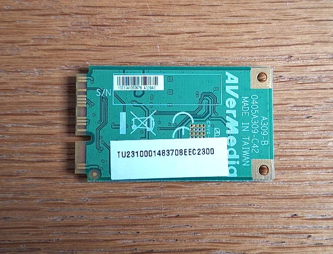 AverMedia - Carte Tuner digital A309-B pour PC portable - Mini PCI - Photo 2/3