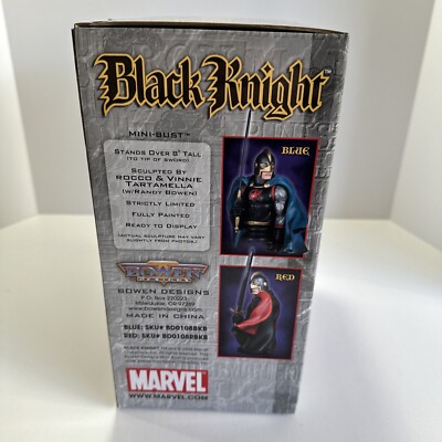 ★ BLACK KNIGHT★  MARVEL MINI-BUST Marvel Bowen Mini-Bust Black Knight RED VERSION #/700 | eBay
