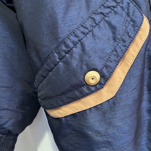 VTG Woman’s Descente Ski Jacket With Hood Size 4 Navy & Gold With Zippers READ - Picture 7 of 20