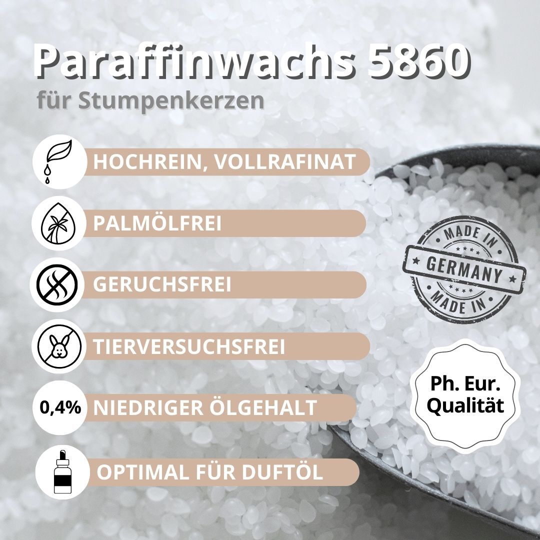 Paraffinwachs In Pastillen, 2 Kg, Made In Germany - Ideal Für Kerzen & Kosmetik