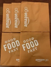 Amazon Go Shopping Tote Bag Orange ECO-Friendly