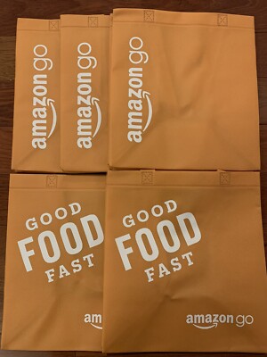Amazon Go Shopping Tote Bag Orange ECO-Friendly