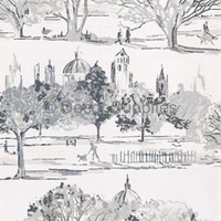 Graphite - 1942/912 - Scene - Park - View - Prestigious Wallpaper Graphite - 1942/912 - Scene - Park - View - Prestigious Wallpaper