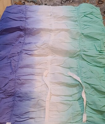 Pottery Barn Teen SURF DIP DYE RUCHED Pillow Sham Aqua