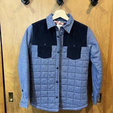 Lands End Kids Quilted Corduroy Barn Jacket Medium 10/12