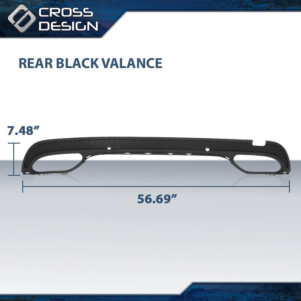 Cenefa de parachoques inferior trasera apta para Mercedes Benz C300 C400 2015-2018 2058856238 Foto 3 de 4