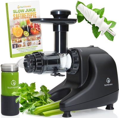 MULTI-PRESS Profi Slow Juicer mit 6+1 Multi-Aufsätzen und Pressringet