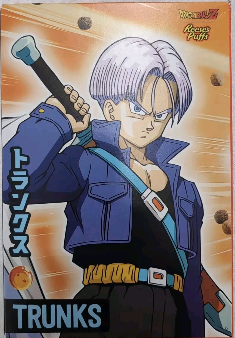Dragon Ball Z Reeses Puffs DBZ Trunks General Mills Cereal Anime Collectors New