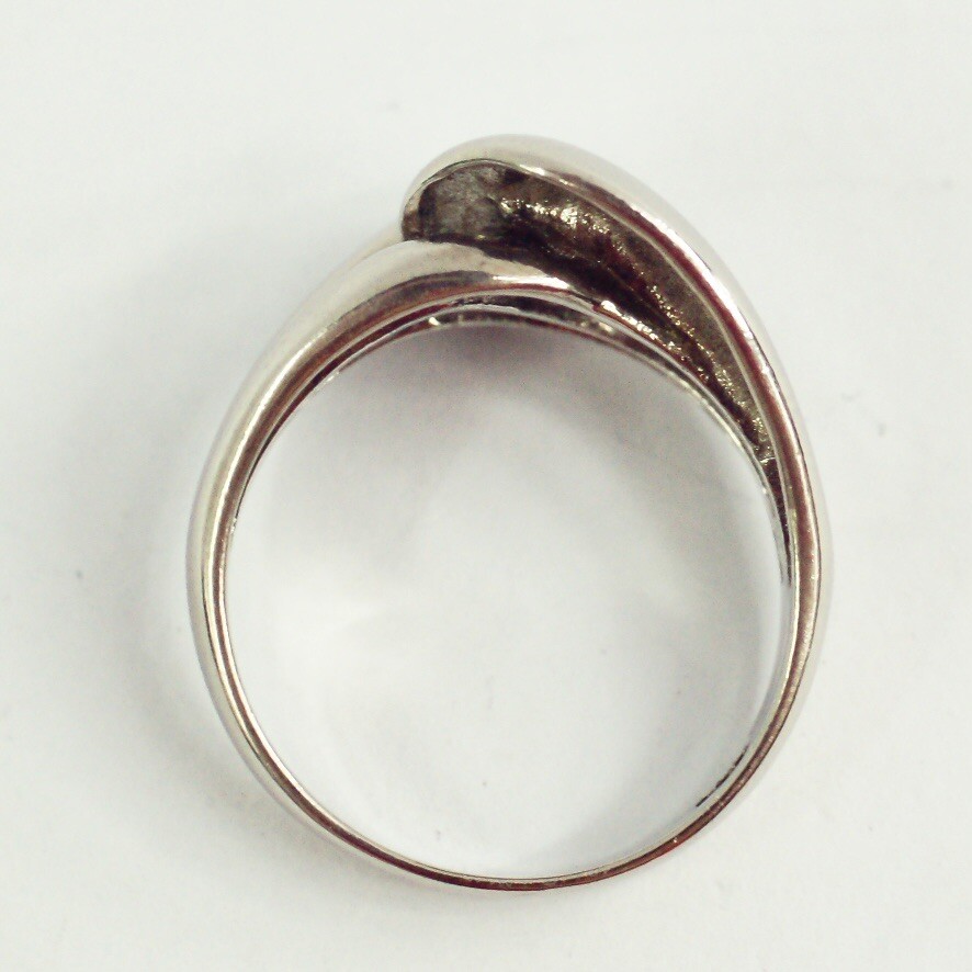 sterling silver modernist crossover loop knot twi… - image 5