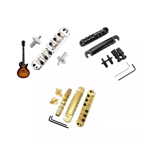 1 Set Guitar Bridge Locking Roller Mounting Stud Bridge For LP L P Style Guitars
