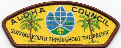 Aloha Council Strip S-1a Plastic Back CSP SAP Boy Scouts of America BSA
