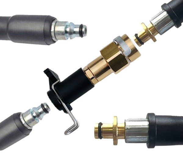 Hochdruck Schlauchadapter FüR KäRcher 10Mm Stecknippel Auf Bosch Home & Garden-image