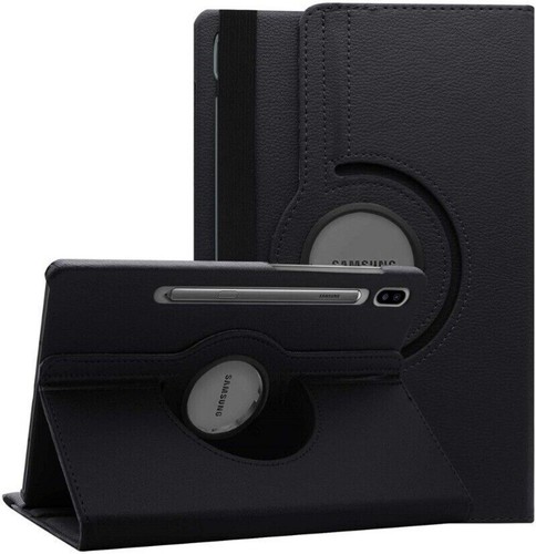 For Samsung Galaxy Tab S10 S9 FE Case Leather Shockproof Folio Rotating Cover - Picture 34 of 57