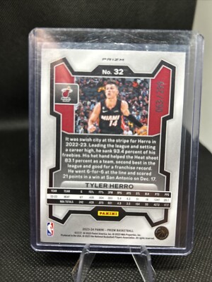 【美品】 Tyler Herro Red Prizms RC /299 2022-23 Panini Prizm Draft Picks Red Prizm Tyler Herro /299
