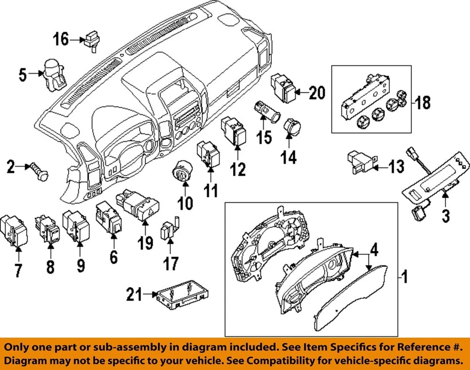 Medidor de velocímetro usado se adapta a: Nissan Armada Cluster MPH SV 2015 grado de cambio de piso Foto 2 de 4