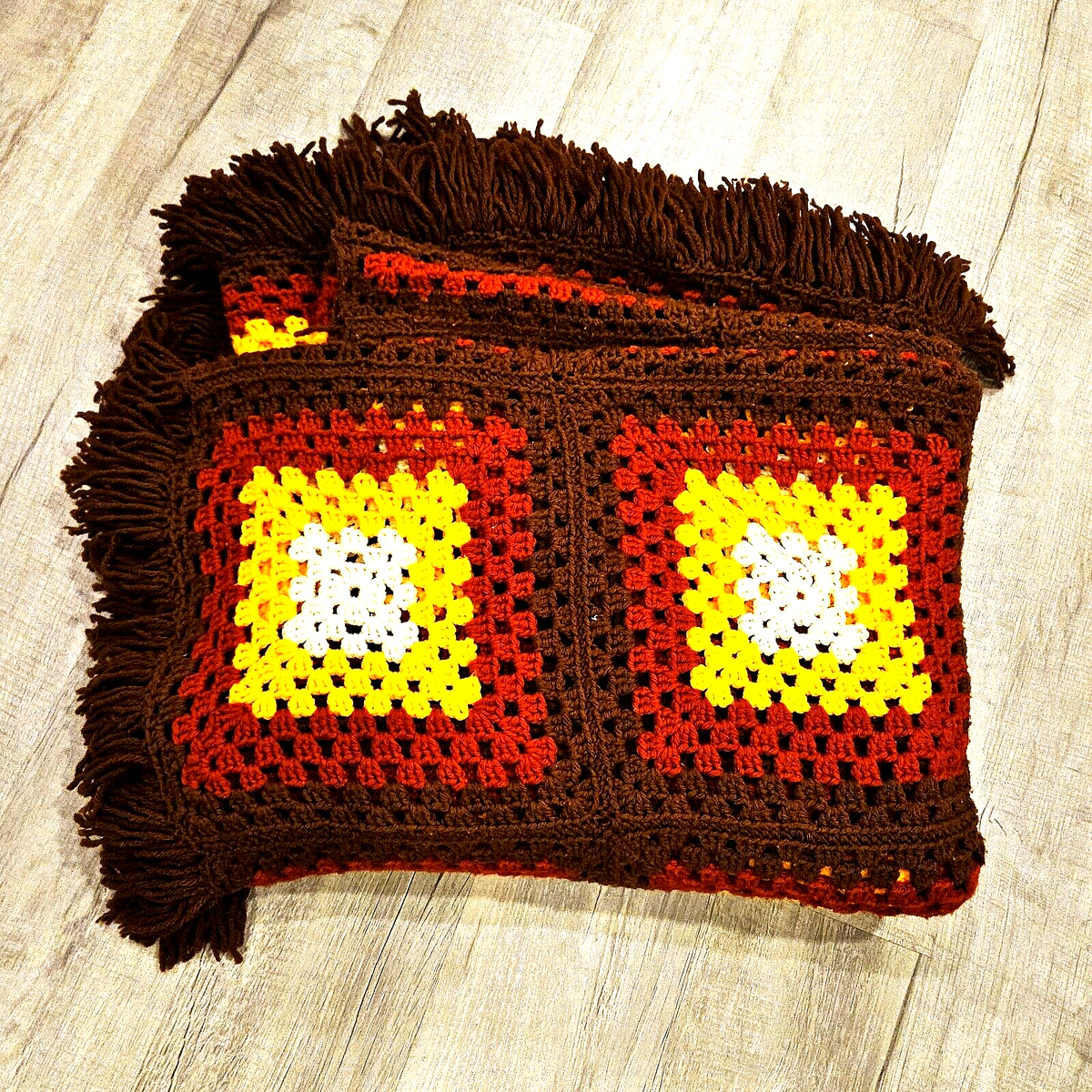 Motif au crochet vintage Plaid afghan en néerlandais de Pennsylvanie - Décoration d'intérieur champêtre - PDF anglais - France
