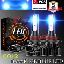 For Toyota Rav4 2016 2017 2018-9012 Led Headlight Bulbs 8000k Blue Hi-lo Beam 2x For Toyota Rav4 2016 2017 2018-9012 Led Headlight Bulbs 8000k Blue Hi-lo Beam 2x