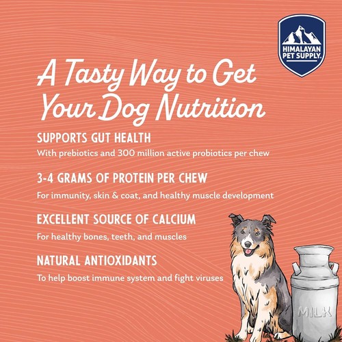 Himalayan Pet Supply Yogurt Sticks Dog Chew Treats in Bacon Flavor, 5 Sticks - Picture 3 of 7