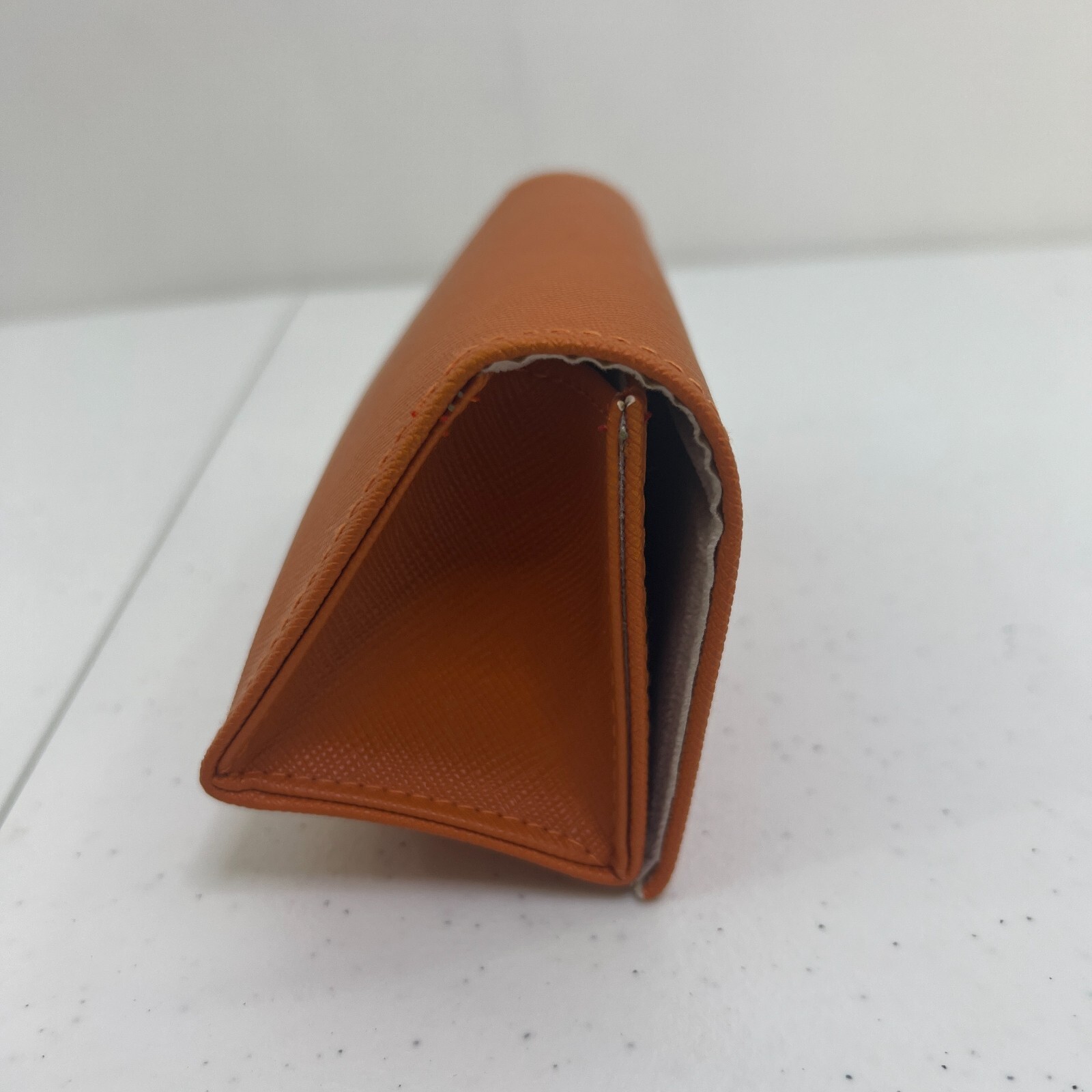 Tory Burch Large Orange Magnetic Sunglasses Eyeglasses Case Big Textured thumbnail 3