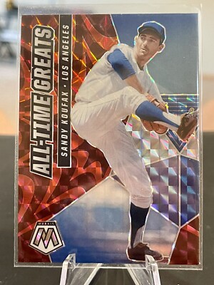 2021 Panini Mosaic All-Time Greats Reactive Red Prizm #1 Sandy Koufax Dodgers