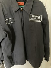 Mechanics Work Jacket Rusnak Car Dealership Maker Cintas Size Large Color Gray