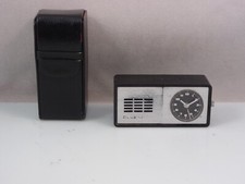 Dugena Travel Alarm Clock Mini Vintage Mechanical Black