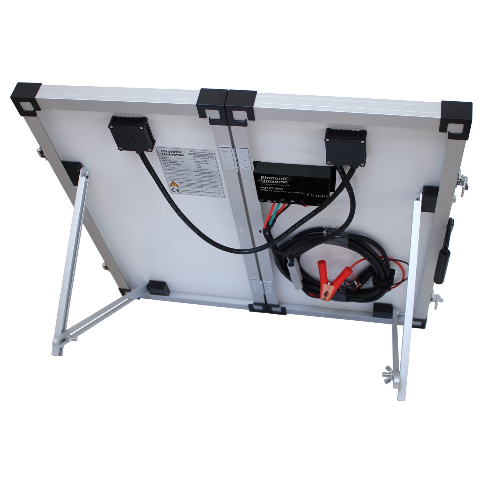 60W 12V folding solar panel charging kit for caravan motorhome