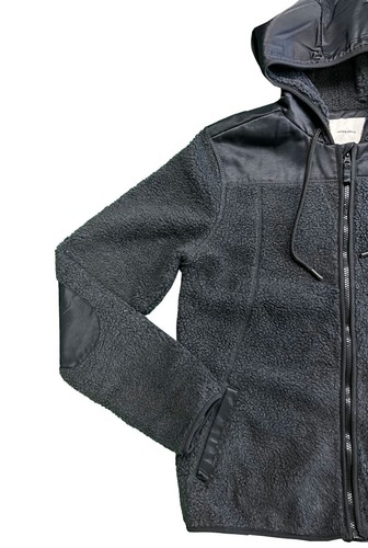 Jack & Jones Men's Charcoal Jacket Authentic Sherpa Teddy Fleece (S06) - Picture 7 of 11