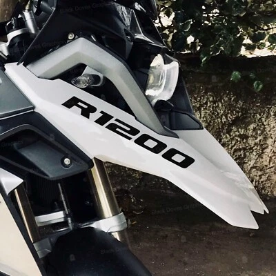 n.2 Adesivi Nero Becco Anteriore compatibili con BMW R1200 GS Adventure