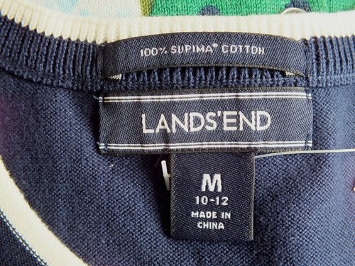 BNWT Lands End Ladies 100% Supima Cotton Buttoned Cardigan Size UK Medium 14-16 - Picture 10 of 12