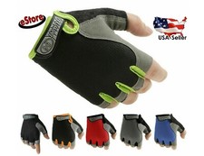 Women Men Sport Cycling Fitness GYM Workout Exercise Half Finger Gloves Bike NEW