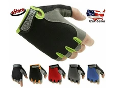 Women Men Sport Cycling Fitness GYM Workout Exercise Half Finger Gloves Bike NEW