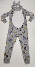 Bugs Bunny Union Suit One Piece Pajamas Size L Large Looney Tunes