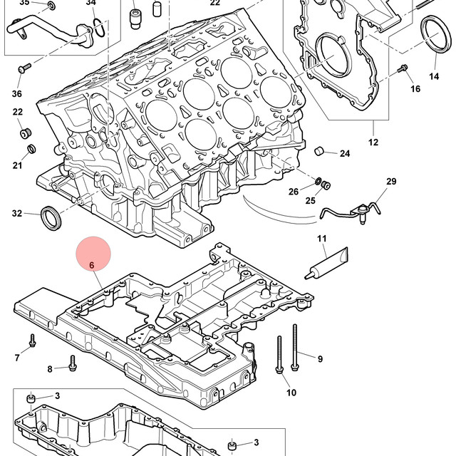 04-13 BENTLEY CONTINENTAL FLYING SPUR GTC GT 6.0L ENGINE LOWER UPPER OIL SUMP OE