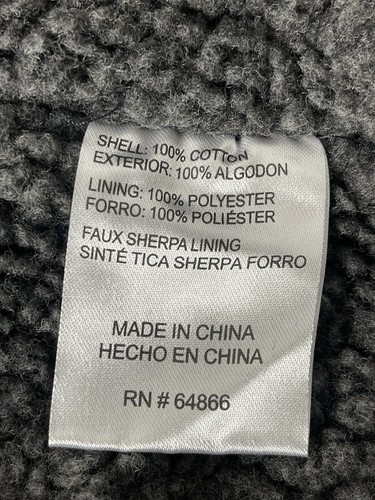 Lee Premium Select Men Black XL Workwear Vest Canvas Sherpa Lined New - Picture 7 of 12