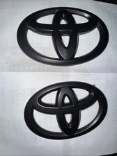 Black Front Grill Rear Tailgate Overlays Emblem fit 2014 & Newer 4Runner Toyota