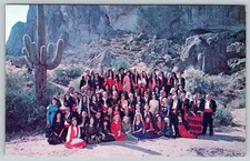 Phoenix AZ Dons Club Shown Colorful Spanish Chrome Vintage Postcard