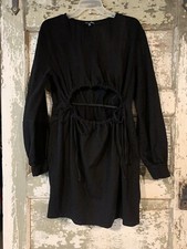 Fashion nova women’s Cut Out Cutie Mini Dress Black Size XL Xlarge